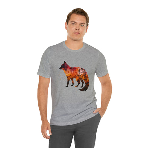 Autumn Fox Silhouette - Short Sleeve Tee